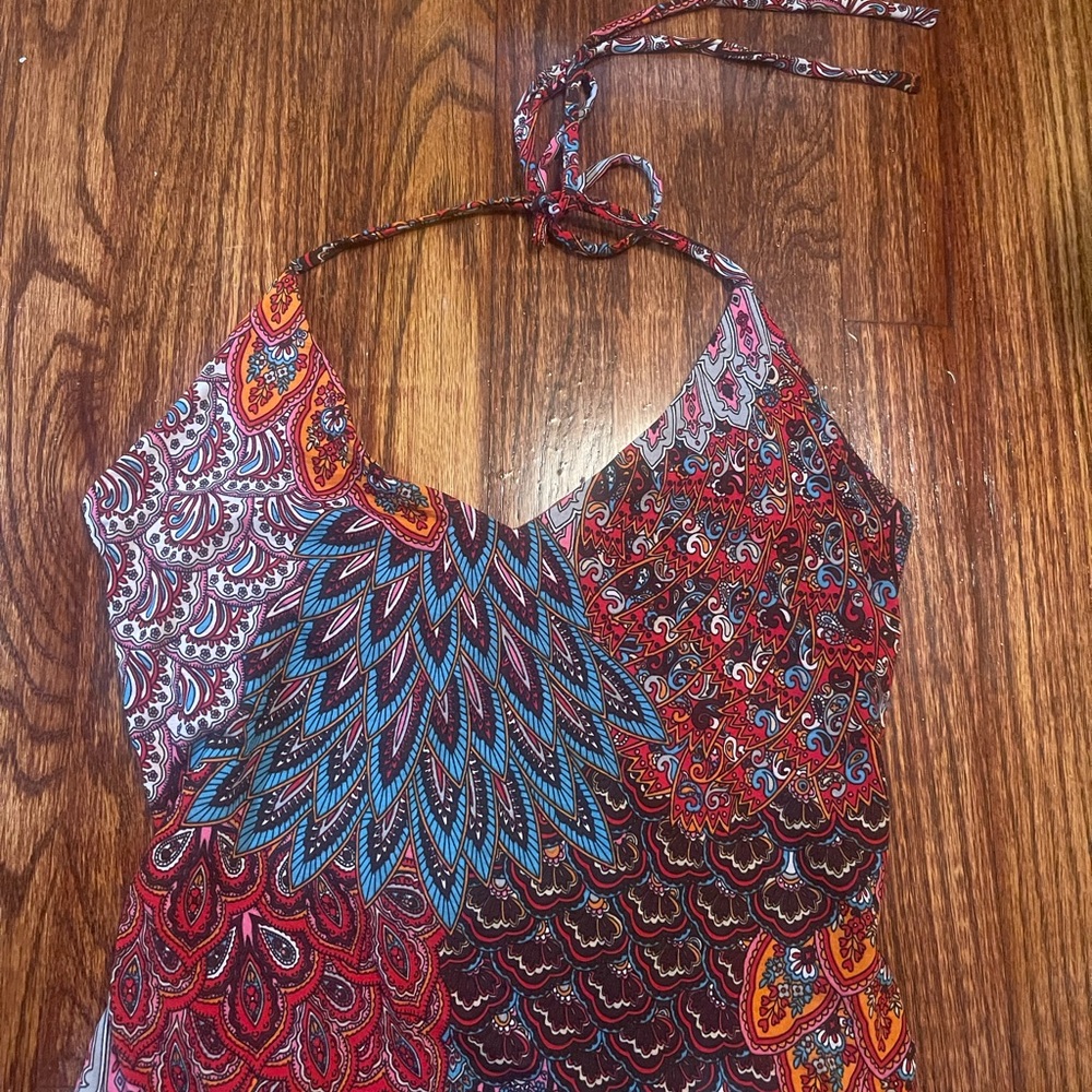 Multicolor Paisley Halter Top
